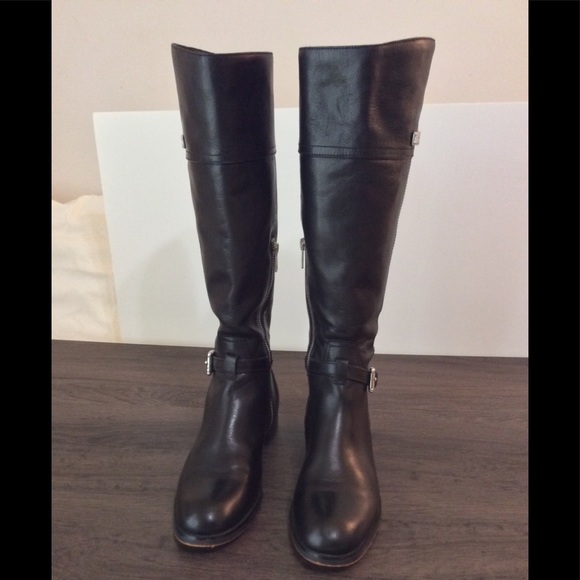 Coach Micha Riding Boots in Black - Picture 1 of 16